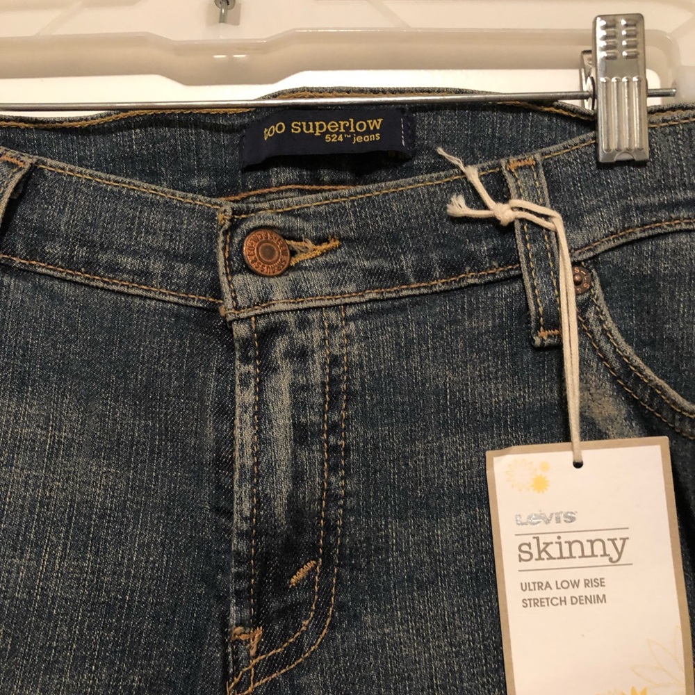 Levi’s Skinny ultra low rise stretch denim jeans